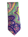 Seaward & Stearn Green & Multi Silk All Over Print Men's Tie Green & Multi