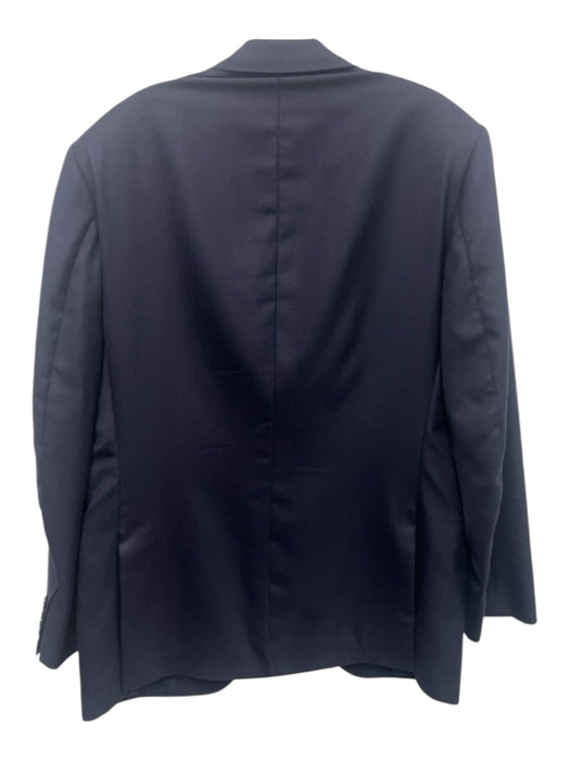 Burberry London Navy Blue Solid 2 Button Men's Blazer Navy Blue / Est L