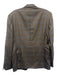 Burberry London Gray, Orange & Purple Plaid 2 Button Men's Blazer Gray, Orange & Purple / Est L