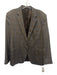 Burberry London Gray, Orange & Purple Plaid 2 Button Men's Blazer Gray, Orange & Purple / Est L