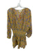 Cleobella Size L Yellow & Pink Cotton Long Balloon Sleeve Botanical Dress Yellow & Pink / L