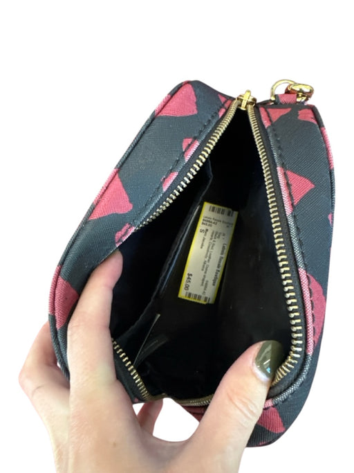 Marc Jacobs Black & Red Leather Dome shaped Hearts Crossbody Bag Black & Red / S