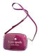 Kate Spade Maroon Patent Leather Logo Crossbody Zip closure Bag Maroon / S