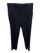 The Row Size 10 Black Wool Blend Mid Rise Straight Leg Pockets Trouser Pants Black / 10