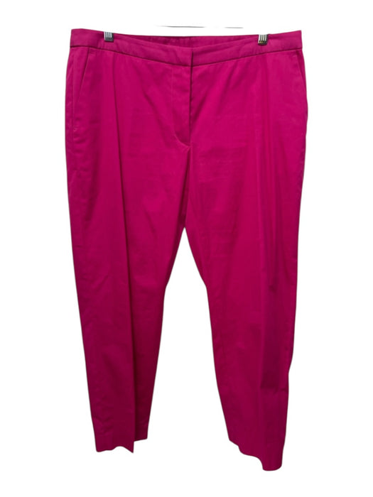 Dries Van Noten Size 44 Hot pink Cotton Mid Rise Pockets Straight Leg Pants Hot pink / 44