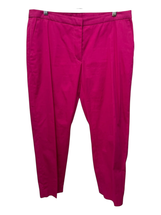 Dries Van Noten Size 44 Hot pink Cotton Mid Rise Pockets Straight Leg Pants Hot pink / 44