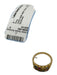 Gold & Multi Metal Stones Double Row Ring Gold & Multi