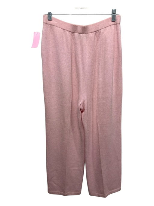 St. John Collection Size 12 Light Pink Wool Blend Knit Elastic Waist Pants Light Pink / 12
