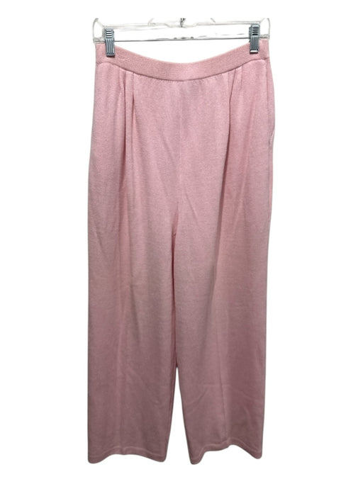 St. John Collection Size 12 Light Pink Wool Blend Knit Elastic Waist Pants Light Pink / 12