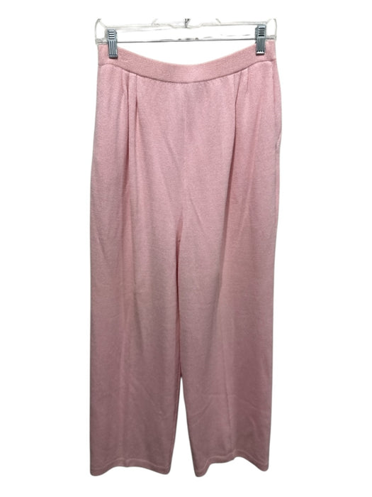 St. John Collection Size 12 Light Pink Wool Blend Knit Elastic Waist Pants Light Pink / 12