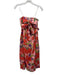 Banjanan Size S Pink, Red, Multi Cotton & Silk Strapless Floral Print Midi Dress Pink, Red, Multi / S