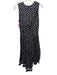3.1 Phillip Lim Size xs / 2 Black, White & Pink Silk floral print V Neck Dress Black, White & Pink / xs / 2