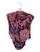 Anthropologie Size S Pink & Multi Polyester Sleeveless Abstract Print Sheer Top Pink & Multi / S