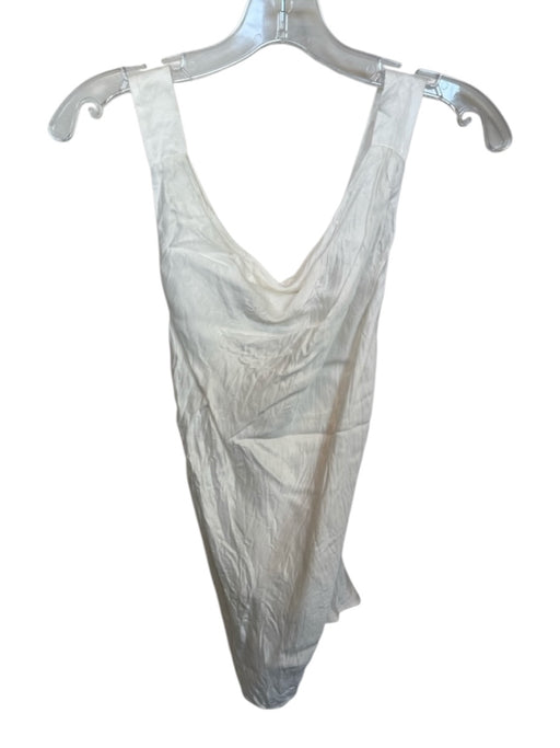 Significant Other Size 4 Ivory Cupro Sleeveless Racerback Top Ivory / 4