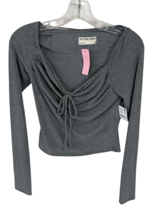 We The Free Size L Black Corduroy Front Zip Collar Ruffle sleeve Romper Black / L