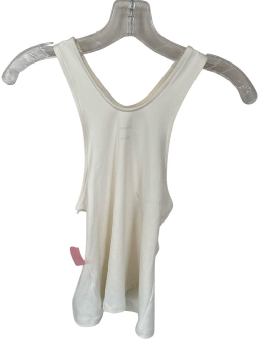 Maeve Size S White Polyester Blend Silver Hardware Cross neck Top White / S