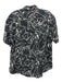 Corridor Size M Dark Gray & White Lyocell Horses Collar Button up Short Sleeve Dark Gray & White / M