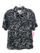 Corridor Size M Dark Gray & White Lyocell Horses Collar Button up Short Sleeve Dark Gray & White / M
