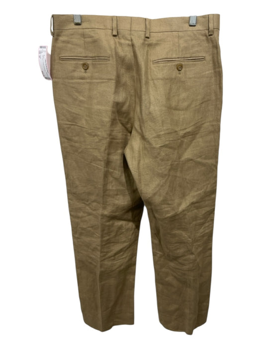 J Crew Size 32 Tan Linen Trouser Pants Tan / 32