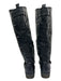Arturo Chiang Shoe Size 7 Black Leather Side Zip Strappy Detail Round Toe Boots Black / 7