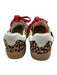 Mia Shoe Size 7.5 Brown, Black, Red Velvet Animal Print Platform Sneakers Brown, Black, Red / 7.5