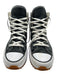 Converse Shoe Size 7 Black & White Leather & Rubber Rubber Sole Sneakers Black & White / 7