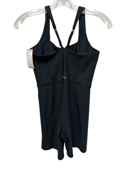 YPB Your Personal Best Size S Black Polyester Bodysuit Sleeveless Padded Romper Black / S