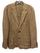 Todd Snyder Brown & Blue Linen 2 Button Men's Blazer Brown & Blue / Est L
