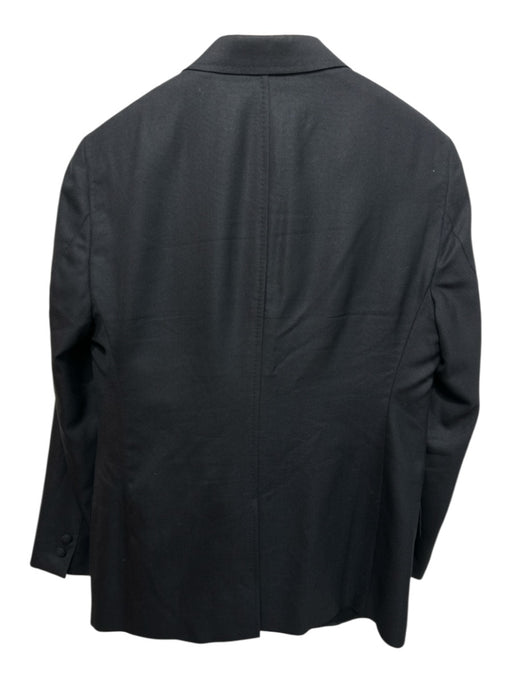 Billy Reid Black Wool Solid One Button Men's Suit Black / 40R