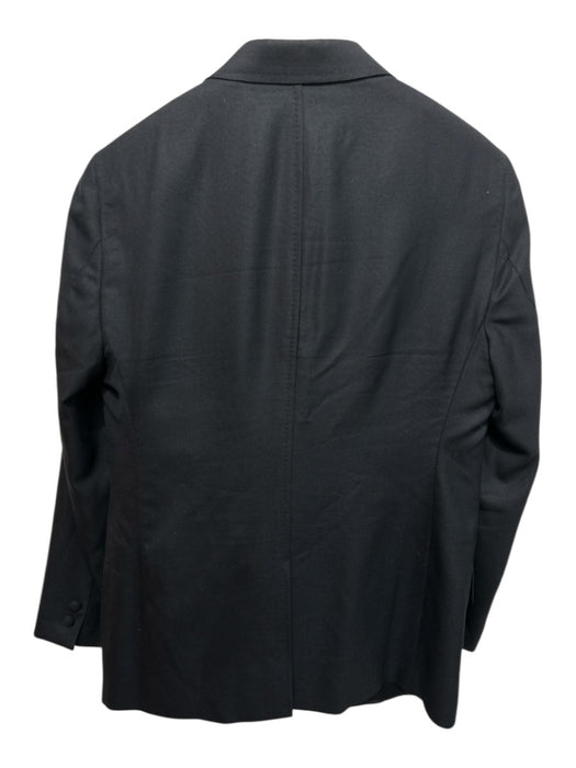 Billy Reid Black Wool Solid One Button Men's Suit Black / 40R