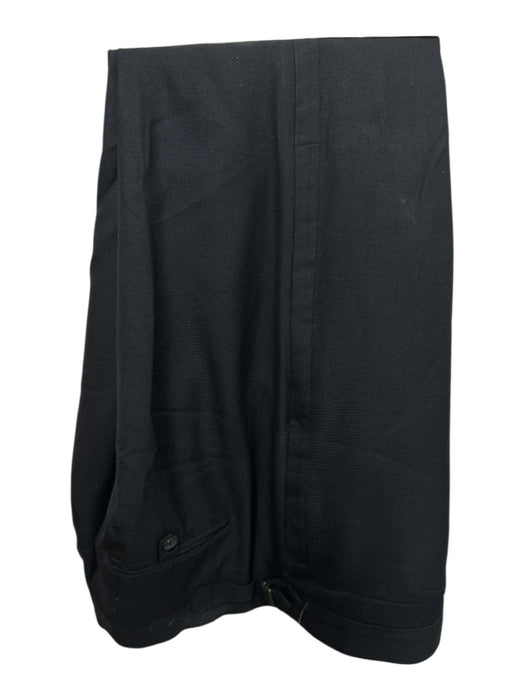 Billy Reid Black Wool Solid One Button Men's Suit Black / 40R