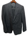 Billy Reid Black Wool Solid One Button Men's Suit Black / 40R