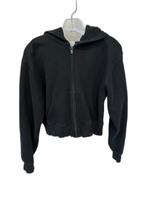 Aritzia Size S Black Fleece Hoodie Zipper Athletic Sweatshirt Black / S
