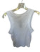 Daily Drills Size XS/S White & Green Cotton Blend Ribbed Logo Patch Tank Top White & Green / XS/S