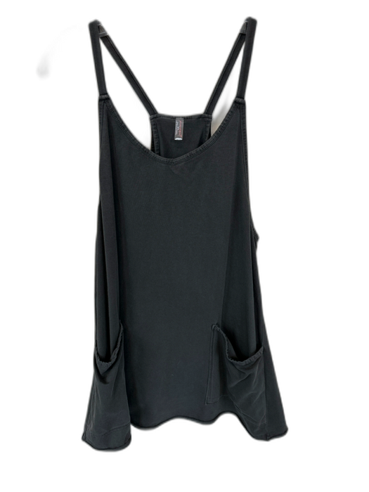 FP Movement Size XS Charcoal Cotton Blend Built - In Shorts Skirt Romper Charcoal / XS