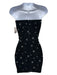 Superdown Size XS Black & Silver Polyester Blend Strapless starburst Dress Black & Silver / XS
