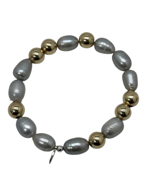 Rachel Lynn x Corri Lynn Iridescent & Gold Freshwater Pearl Gold Fill Bracelet Iridescent & Gold