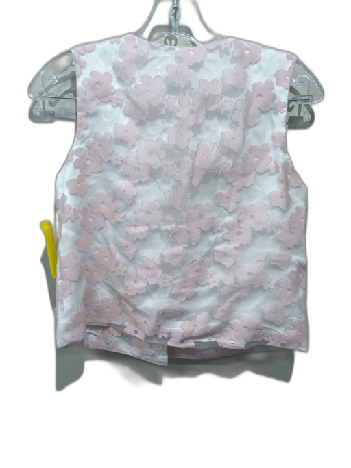 Buru Size S Light Pink & White No Fabric Tag Sheer Overlay Floral Skirt Set Light Pink & White / S
