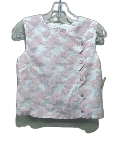 Buru Size S Light Pink & White No Fabric Tag Sheer Overlay Floral Skirt Set Light Pink & White / S