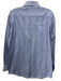 Yves Saint Laurent Size 15 Blue Cotton Plaid Button Up Men's Long Sleeve Shirt Blue / 15