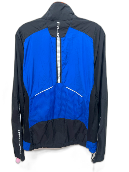 RLX Size S Blue & Black Synthetic Two Tone Zip UP Windbreaker Men's Jacket Blue & Black / S