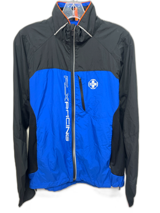 RLX Size S Blue & Black Synthetic Two Tone Zip UP Windbreaker Men's Jacket Blue & Black / S