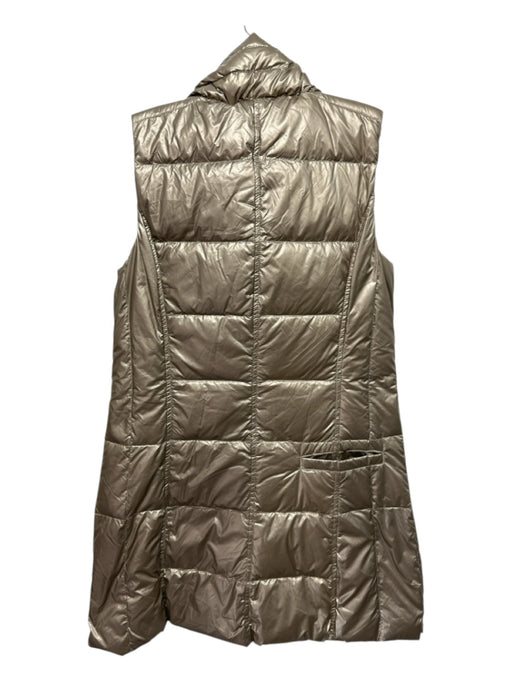 Anorak Size XS Champange Gold Nylon Zip Up Puffer Midi Vest Champange Gold / XS