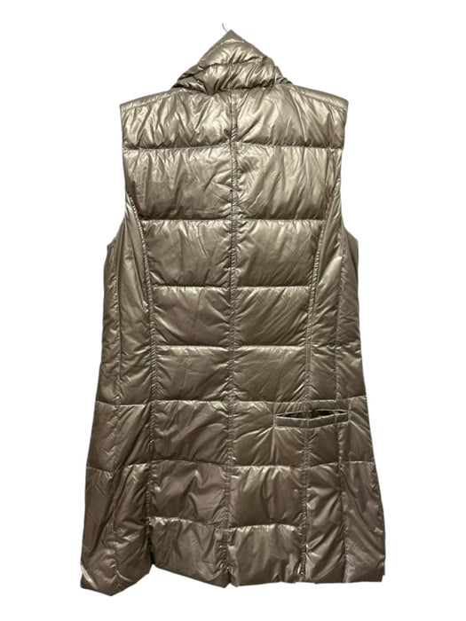 Anorak Size XS Champange Gold Nylon Zip Up Puffer Midi Vest Champange Gold / XS