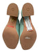 Wonders Shoe Size 36 Turquoise Blue Leather Upper Suede Open Square Toe Mules Turquoise Blue / 36