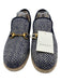 Gucci Shoe Size 8 Navy blue & Cream Wool Shearling Herringbone Horsebit Loafers Navy blue & Cream / 8