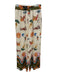 Scandal Italy Size S Beige Viscose Blend Wide Leg Cinch Waist Pants Beige / S