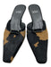 Stuart Weitzman Shoe Size 8 Black & Brown Pony Hair Closed toe Kitten Heel Mules Black & Brown / 8