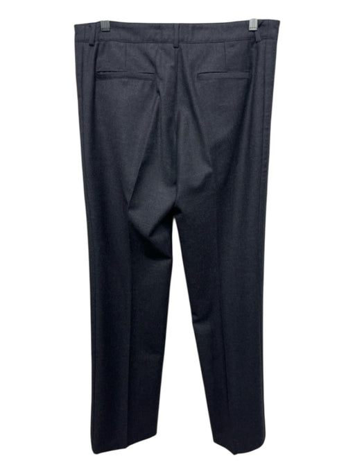 Chanel Size 40 Charcoal Wool Blend Trouser Straight Leg Pants Charcoal / 40