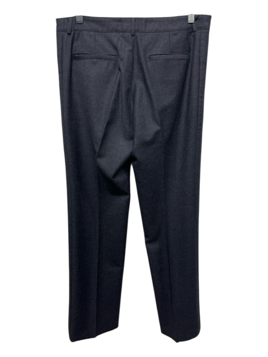 Chanel Size 40 Charcoal Wool Blend Trouser Straight Leg Pants Charcoal / 40